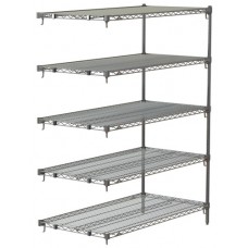 Metro 5-Shelf Super Adjustable Chrome Wire Shelving - 5A467C Metro 5-Shelf Super Adjustable Chrome Wire Shelving - 5A467C