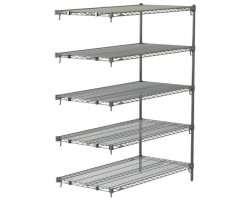 Metro 5-Shelf Super Adjustable Chrome Wire Shelving - 5A467C