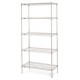 Metro 5-Shelf Chrome Industrial Stockroom Wire Shelving - 5N317C
