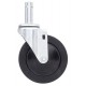 Metro Resilient Rubber Swivel Stem Caster - 5M