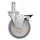 Metro Stainless High Modulus Swivel Brake Caster - 5MDBGSA