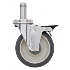 Metro Stainless Polyurethane Swivel Brake Caster - 5MPBGSA