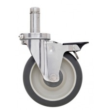 Metro Stainless Polyurethane Swivel Brake Caster - 5MPBXGSA Metro Stainless Polyurethane Swivel Brake Caster - 5MPBXGSA