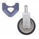 Metro Stainless Polyurethane Rigid Caster - 5MPRXGSA