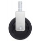 Metro Resilient Rubber Rigid Stem Caster - 5MR