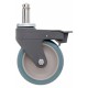 Metro Antimicrobial  Polyurethane Swivel Brake Caster - 5PCBM