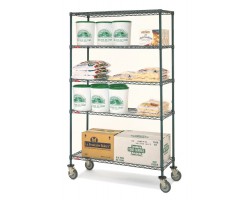 Metroseal-3 Super Erecta Industrial Wire Shelf Cart - 1824NK3-5MP