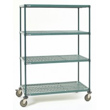 Metro PR182463NK3-5MP Pro Industrial Plastic Shelf Cart Metro PR182463NK3-5MP Pro Industrial Plastic Shelf Cart