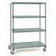 Metro PR183063NK3-5MP Super Erecta Pro Industrial Plastic Shelf Cart