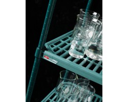 Metro PR182463NK3-5MP Pro Industrial Plastic Shelf Cart