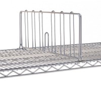 Metro 8 Inch Tall Chrome Plated Snap-In Shelf Divider
