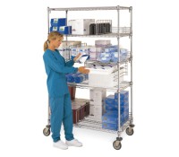 Metro Super Adjustable Super Erecta Stainless Steel Wire Cart