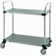 Metro 2-Shelf Stainless Steel Solid Shelf Utility Cart - MW103