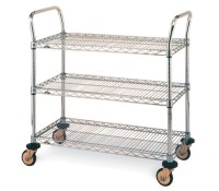 Metro MW 3-Shelf Stainless Wire Utility Cart