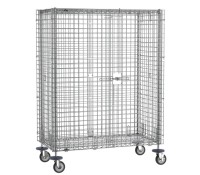 Metro Chrome Plated Wire Security Cart