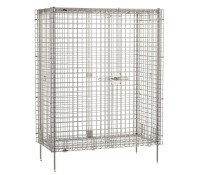 Metro Stationary Stainless Steel Wire Shelving Security Cage 