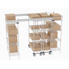 Metro Top Track High Density Shelving System - TT10-E2148M1848C Metro Top Track High Density Shelving System - TT10-E2148M1848C