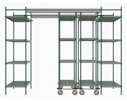 Metro Top Track High Density Shelving System - TT10-E2148M1848P