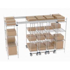 Metro Top Track High Density Shelving System - TT12-E2448M1848C Metro Top Track High Density Shelving System - TT12-E2448M1848C