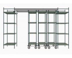 Metro Top Track High Density Shelving System - TT12-E2448M1848P