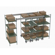 Metro Top Track High Density Shelving System - TT12-E2448M1848P Metro Top Track High Density Shelving System - TT12-E2448M1848P