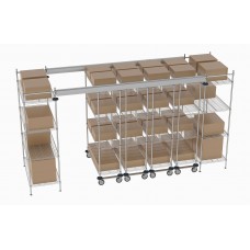 Metro Top Track High Density Shelving System - TT14-E2448M1848C Metro Top Track High Density Shelving System - TT14-E2448M1848C