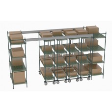 Metro Top Track High Density Shelving System - TT14-E2448M1848P Metro Top Track High Density Shelving System - TT14-E2448M1848P