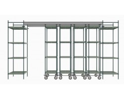 Metro Top Track High Density Shelving System - TT14-E2460M1860P