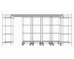 Metro Top Track High Density Shelving System - TT16-E2448M2448C