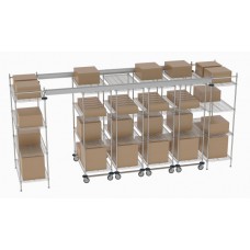 Metro Top Track High Density Shelving System - TT16-E2448M2448C Metro Top Track High Density Shelving System - TT16-E2448M2448C