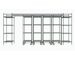 Metro Top Track High Density Shelving System - TT16-E2448M2448P