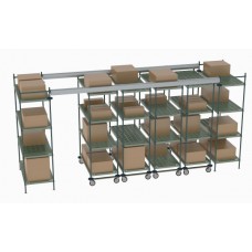 Metro Top Track High Density Shelving System - TT16-E2448M2448P Metro Top Track High Density Shelving System - TT16-E2448M2448P