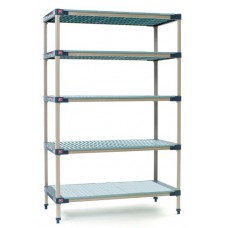 MetroMax 4 Industrial 5-Shelf Plastic Shelving Unit - 5X317H4 MetroMax 4 Industrial 5-Shelf Plastic Shelving Unit - 5X317H4