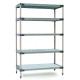 MetroMax 4 Industrial 5-Shelf Plastic Shelving Unit - 5X317H4 