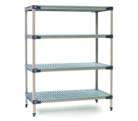 Metro 4-Shelf MetroMax-4 Open Grid Polymer Shelving Unit