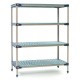 Metro 4-Shelf MetroMax 4 Open Grid Polymer Shelving Unit - X326G4