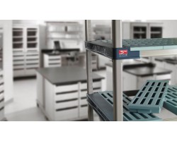 Metro 4-Shelf MetroMax 4 Open Grid Polymer Shelving Unit - X316G4