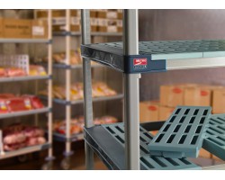 Metro 4-Shelf MetroMax 4 Open Grid Polymer Shelving Unit - X316G4