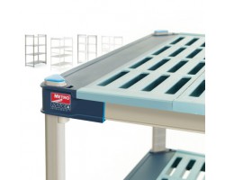 Metro 4-Shelf MetroMax 4 Open Grid Polymer Shelving Unit - X316G4
