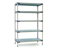 Metro 5-Shelf MetroMax 4 Open Grid Polymer Shelving