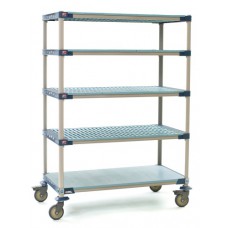 MetroMax 4 Open Grid Industrial Plastic 5-Shelf Cart - 5X1830PG4 MetroMax 4 Open Grid Industrial Plastic 5-Shelf Cart - 5X1830PG4