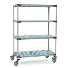 MetroMax 4 Open Grid Industrial Plastic 4-Shelf Cart - X1830PG4 MetroMax 4 Open Grid Industrial Plastic 4-Shelf Cart - X1830PG4