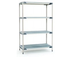 MetroMax 4-Shelf Open Grid Plastic Shelving Unit - X316GX3