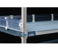 MetroMax Solid Clear Stackable Shelf Ledges