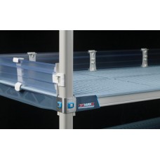 MetroMax MXLS18-4P Solid Clear Stackable Shelf Ledges MetroMax MXLS18-4P Solid Clear Stackable Shelf Ledges
