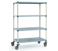 MetroMax Q 4-Shelf Plastic Stock Room Cart