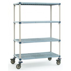 MetroMax Q 4-Shelf Industrial Plastic Mobile Cart - Q336BG3 MetroMax Q 4-Shelf Industrial Plastic Mobile Cart - Q336BG3