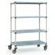MetroMax Q 4-Shelf Industrial Plastic Mobile Cart - Q336BG3 