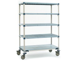 MetroMax Q 5-Shelf Industrial Plastic Mobile Cart - 5Q357EG3 