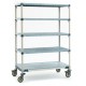 MetroMax Q 5-Shelf Industrial Plastic Mobile Cart - 5Q337EG3 
